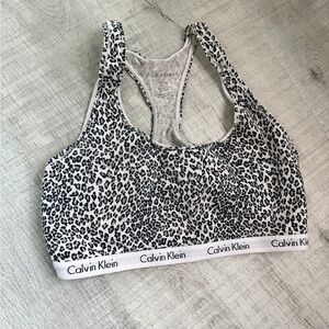 Calvin Klein leopard sports bra